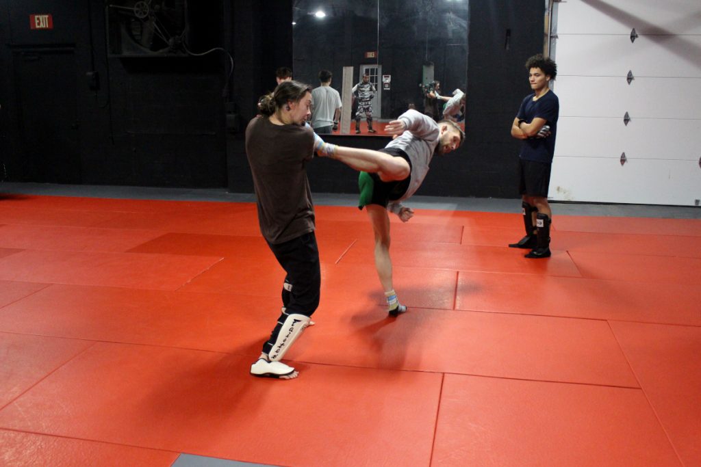 Striking For MMA Jeremy Demonstrating Kick